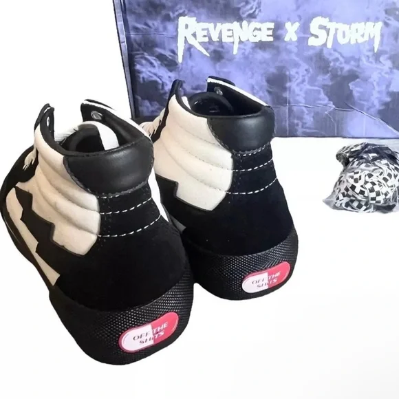 NWB- REVENGE x STORM High Top 2•White/Black Mens Sz 10•Lightning